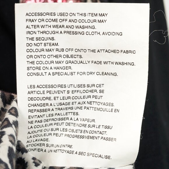 Comme des Garcons Homme Plus SS/18 Black Leopard & Sequin-Trim Shirt - Picture 14 of 14